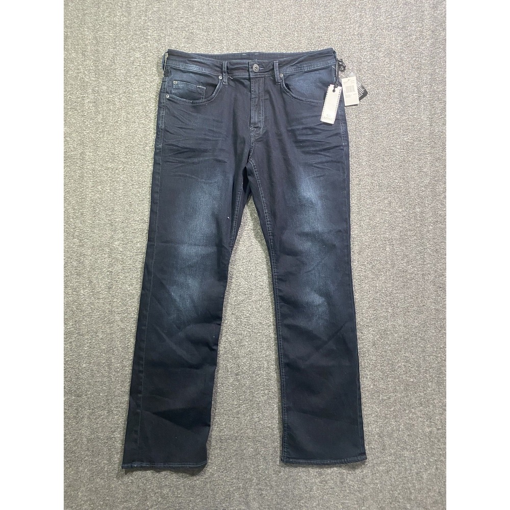 Buffalo David Bitton jeans Driven X Mens Blue Straight Stretch Size 34x32